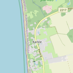 Žemėlapis - Klaipėdos r. sav. Karklės k.