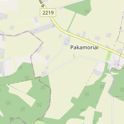 Žemėlapis - Klaipėdos r. sav. Pakamorių k. Vieškelio g. 1-5