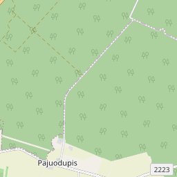 Žemėlapis - Klaipėdos r. sav. Pajuodupio k.