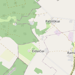 Карта - Šilutės r. sav. Ramučių k.