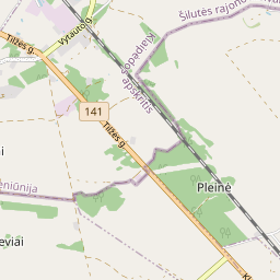 Žemėlapis - Šilutės r. sav. Naujapievių k.