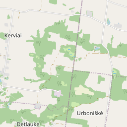 Žemėlapis - Skuodo r. sav. Kervių k.