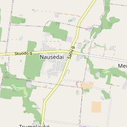 Žemėlapis - Skuodo r. sav. Nausėdų k. Šačių g. 9