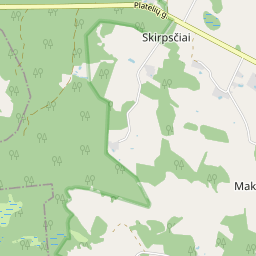 Map - Plungės r. sav. Skirpsčių k.