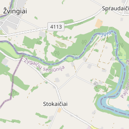 Map - Šilalės r. sav. Žvingių mstl. Jūros g.
