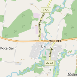 Map - Mažeikių r. sav. Ukrinų k.