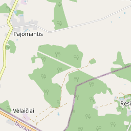 Žemėlapis - Rietavo sav. Pajomančio k. Mokyklos g. 18