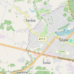 Žemėlapis - Šilalės r. sav. Šilalės m. D. Poškos g. 7-16