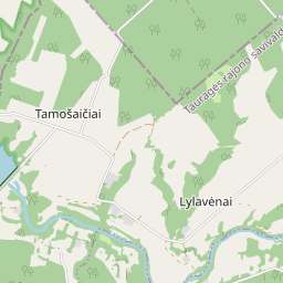 Žemėlapis - Tauragės r. sav. Tamošaičių k.