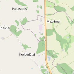 Карта - Šilalės r. sav. Pakasokio k.