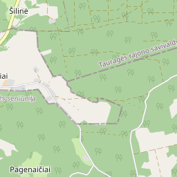 Map - Tauragės r. sav. Šilinės k.