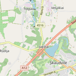 Map - Tauragės r. sav. Skaudvilės m. Turgaus a. 3
