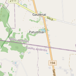 Žemėlapis - Telšių r. sav. Gaulėnų k.