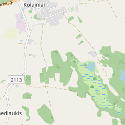 Map - Kelmės r. sav. Kolainių k. Kalno g. 11