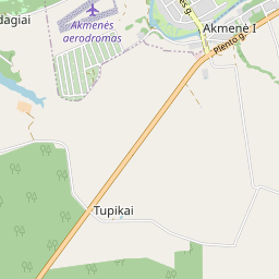 Map - Akmenės r. sav. Akmenės m. Stoties g. 42