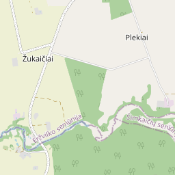 Map - Jurbarko r. sav. Žukaičių k.