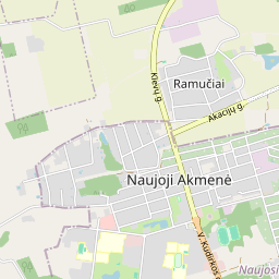 Map - Akmenės r. sav. Naujosios Akmenės m. Respublikos g. 23-87