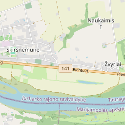 Žemėlapis - Jurbarko r. sav. Skirsnemunės k. Nemuno g. 24