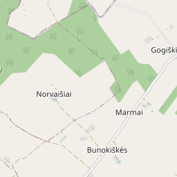 Карта - Šiaulių r. sav. Vaitkaičių k.