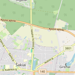 Map - Šakių r. sav. Šakių m. Bažnyčios g. 4 K6-1