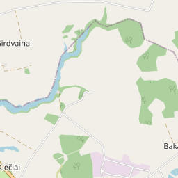 Map - Raseinių r. sav. Bakaičių k.