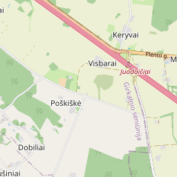 Žemėlapis - Raseinių r. sav. Keryvų k.