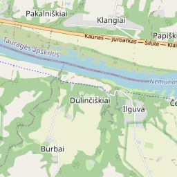 Žemėlapis - Jurbarko r. sav. Klangių k.