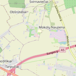 Žemėlapis - Marijampolės sav. Mokolų k. Ąžuolų g. 59