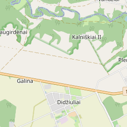 Map - Raseinių r. sav. Didžiulių k. Mokyklos g. 2-1