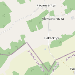 Žemėlapis - Raseinių r. sav. Pakarklio k.