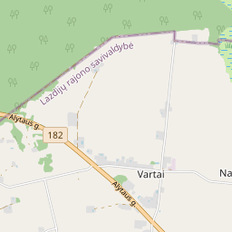 Žemėlapis - Lazdijų r. sav. Vartų k.