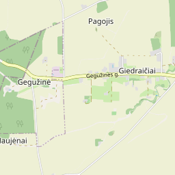 Žemėlapis - Radviliškio r. sav. Giedraičių k.