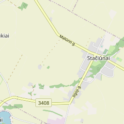 Žemėlapis - Pakruojo r. sav. Stačiūnų k.