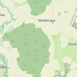 Žemėlapis - Radviliškio r. sav. Kačiuškių k.