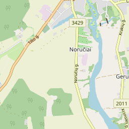 Карта - Radviliškio r. sav. Grinkiškio mstl. Lauko g. 3-4