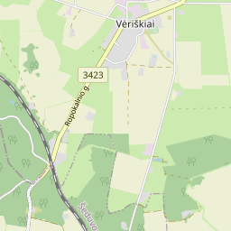 Žemėlapis - Radviliškio r. sav. Vėriškių k.