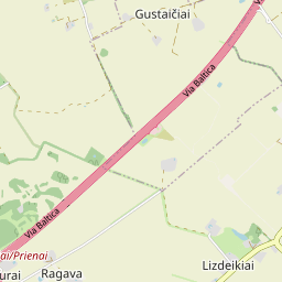 Žemėlapis - Prienų r. sav. Gustaičių k.