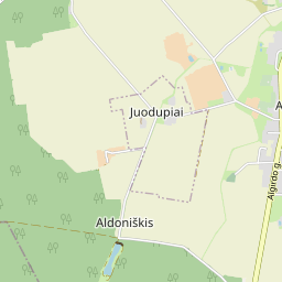 Žemėlapis - Radviliškio r. sav. Aldoniškio k.