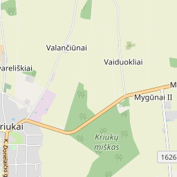 Žemėlapis - Joniškio r. sav. Vakzalo vs.