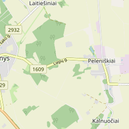 Žemėlapis - Pakruojo r. sav. Peleniškių k. Piliakalnio g. 4-1