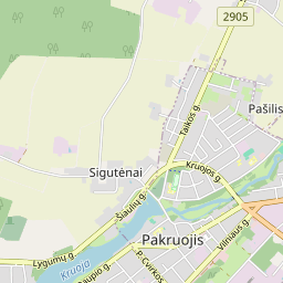 Map - Pakruojo r. sav. Pakruojo m. S. Dariaus ir S. Girėno g. 13-5