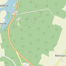 Žemėlapis - Pakruojo r. sav. Moniūnų k.