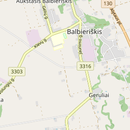 Map - Prienų r. sav. Balbieriškio mstl. Klevų g. 21-2