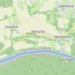 Map - Birštono sav. Nemajūnų k.