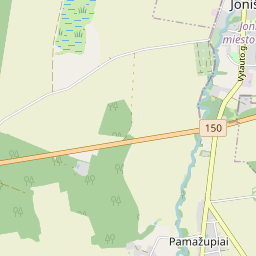 Žemėlapis - Pasvalio r. sav. Pamažupių k.