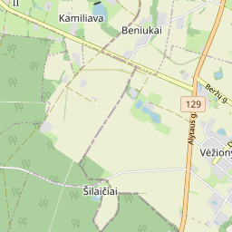 Žemėlapis - Prienų r. sav. Vėžionių k.