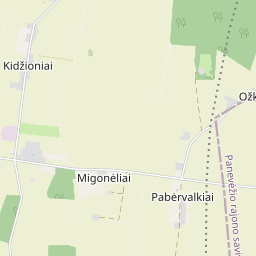 Žemėlapis - Pasvalio r. sav. Kidžionių k. Žilvičių g. 15