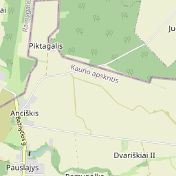 Žemėlapis - Kėdainių r. sav. Anciškio k.