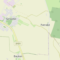 Žemėlapis - Pasvalio r. sav. Girsūdų k.