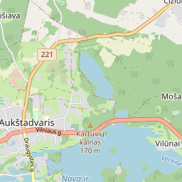 Žemėlapis - Trakų r. sav. Aukštadvario mstl. Technikumo g. 11-42